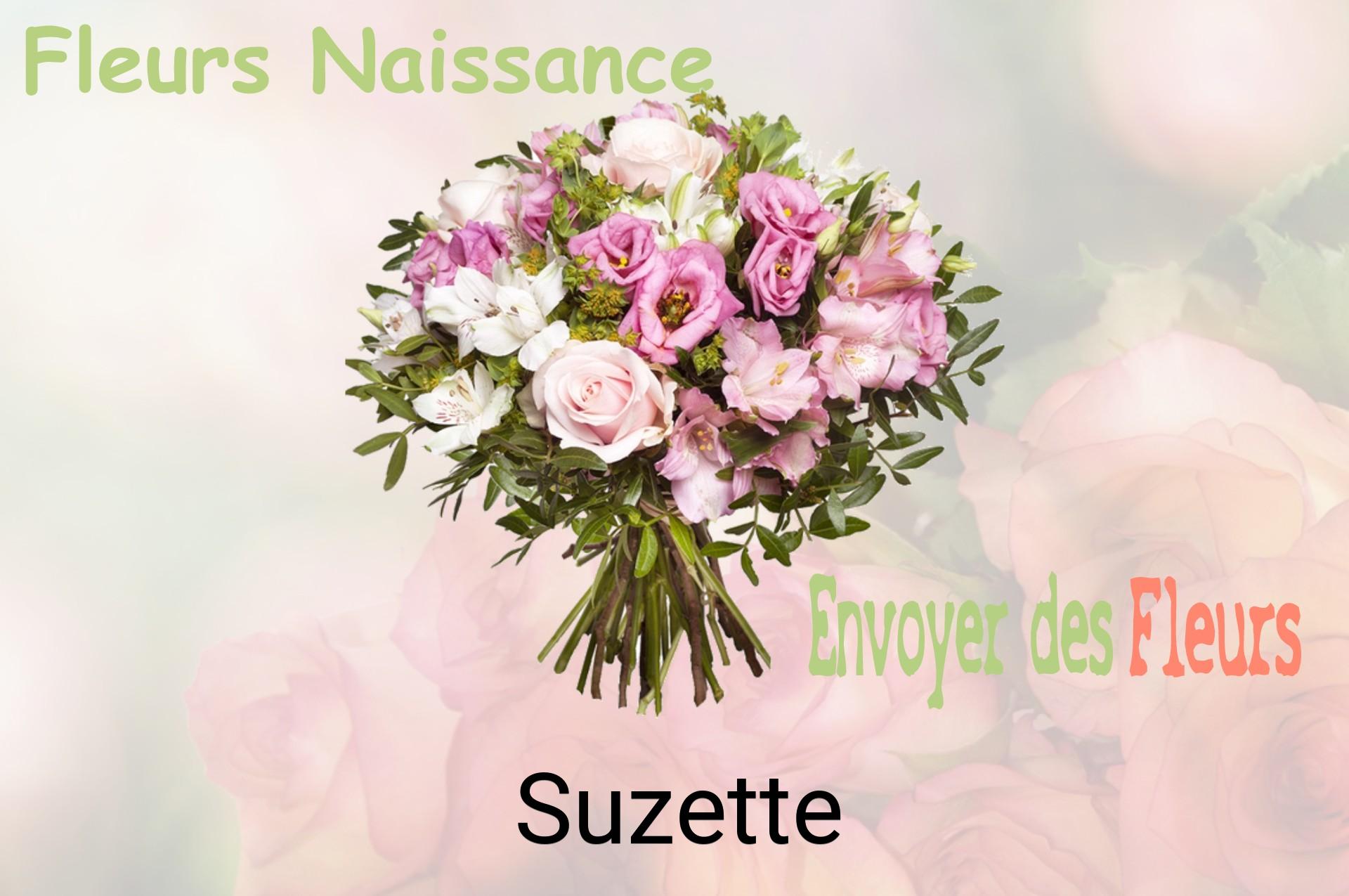 Bouquet de fleurs de naissance livré à Suzette